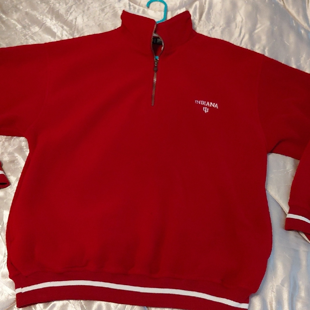 Indiana Red Men's Fleece Shirt Heavy Weight L